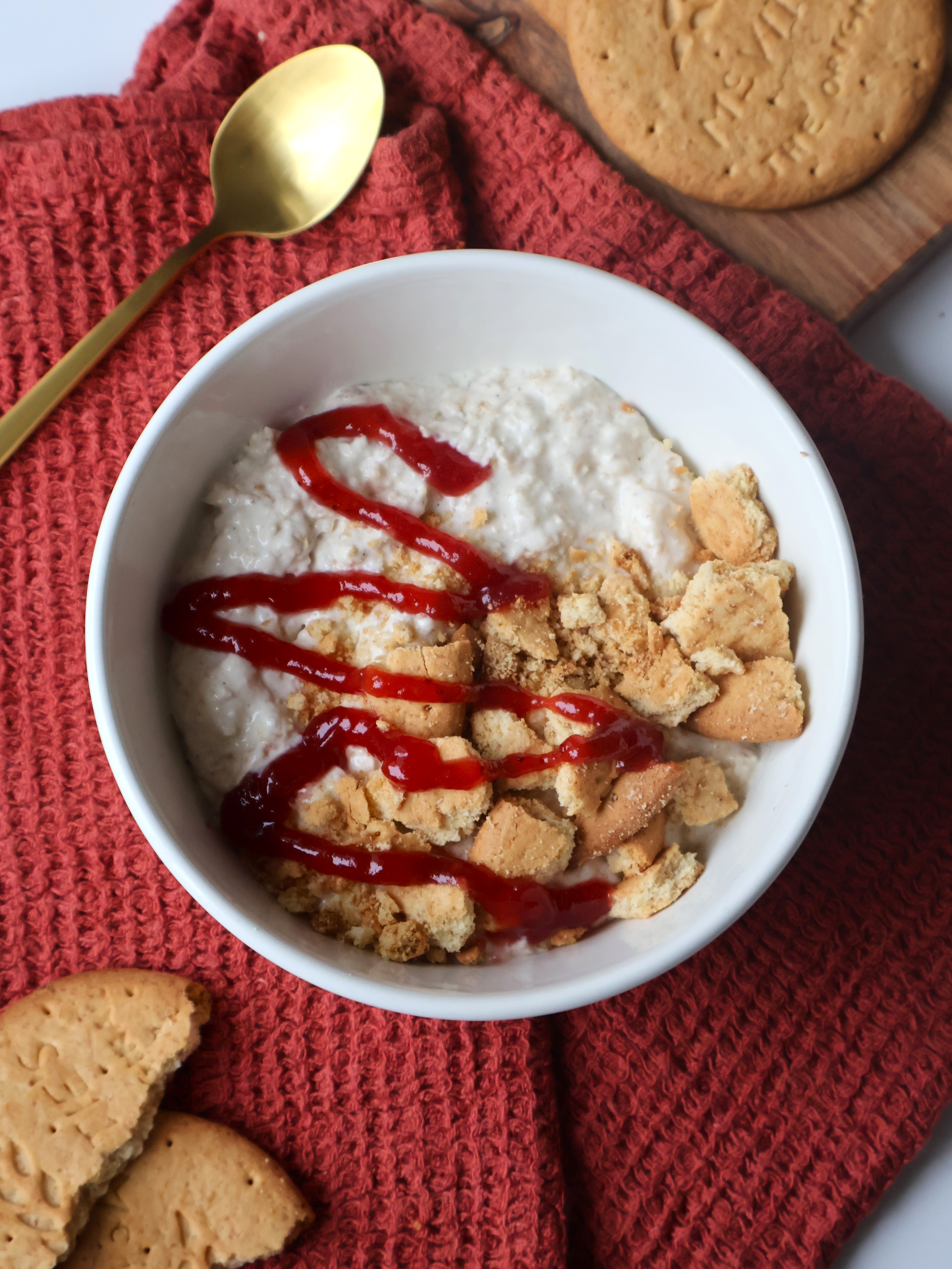 Cheesecake overnight oats